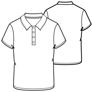 Fashion sewing patterns for MEN T-Shirts Polo 9120 CF